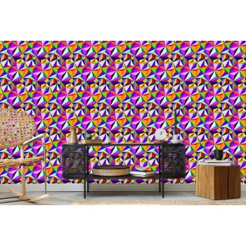 Tapete Bunte Geometrische Muster