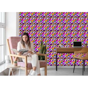 Tapete Bunte Geometrische Muster