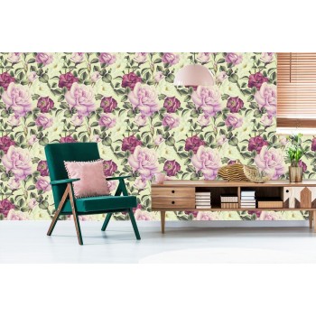 Tapete Schöne Blumen Rosen Aquarell