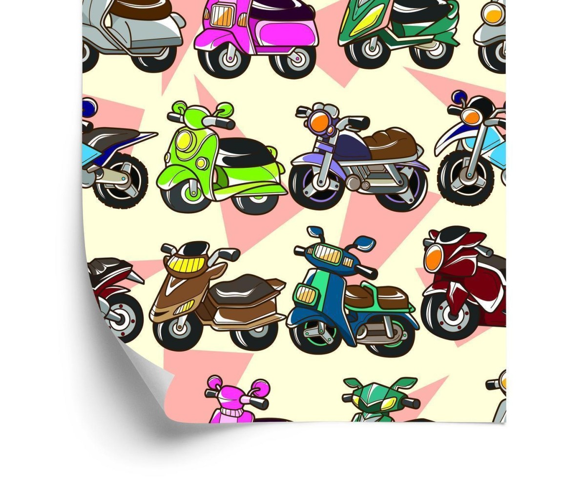 Tapete Bunte Roller