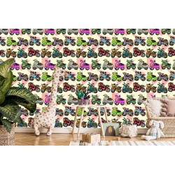 Tapete Bunte Roller