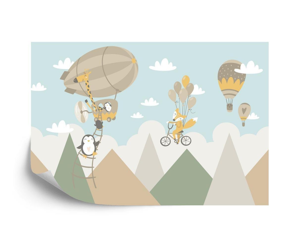 Fototapete Mr Foxs Flying Contraption