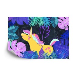 Fototapete Ula La Unicornio Nachtwald