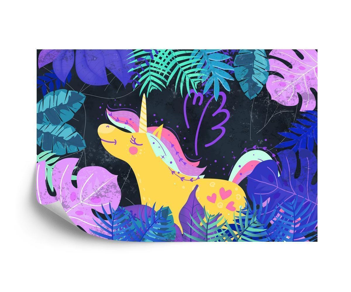 Fototapete Ula La Unicornio Nachtwald
