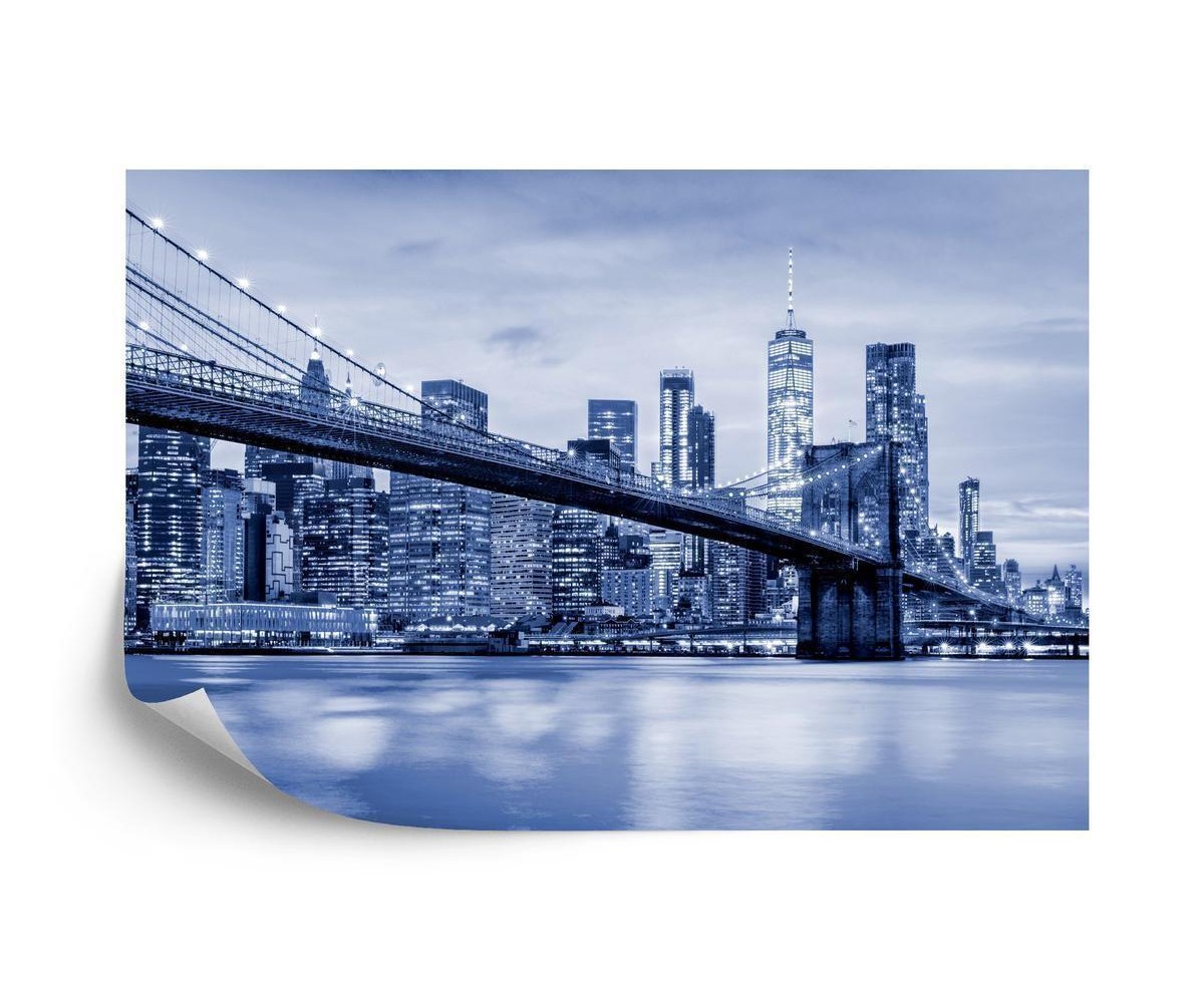 Fototapete Brooklyn Bridge Nyc In Blau