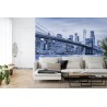 Fototapete Brooklyn Bridge Nyc In Blau