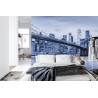 Fototapete Brooklyn Bridge Nyc In Blau