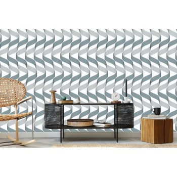 Tapete Geometrisch - Moderne Wellen