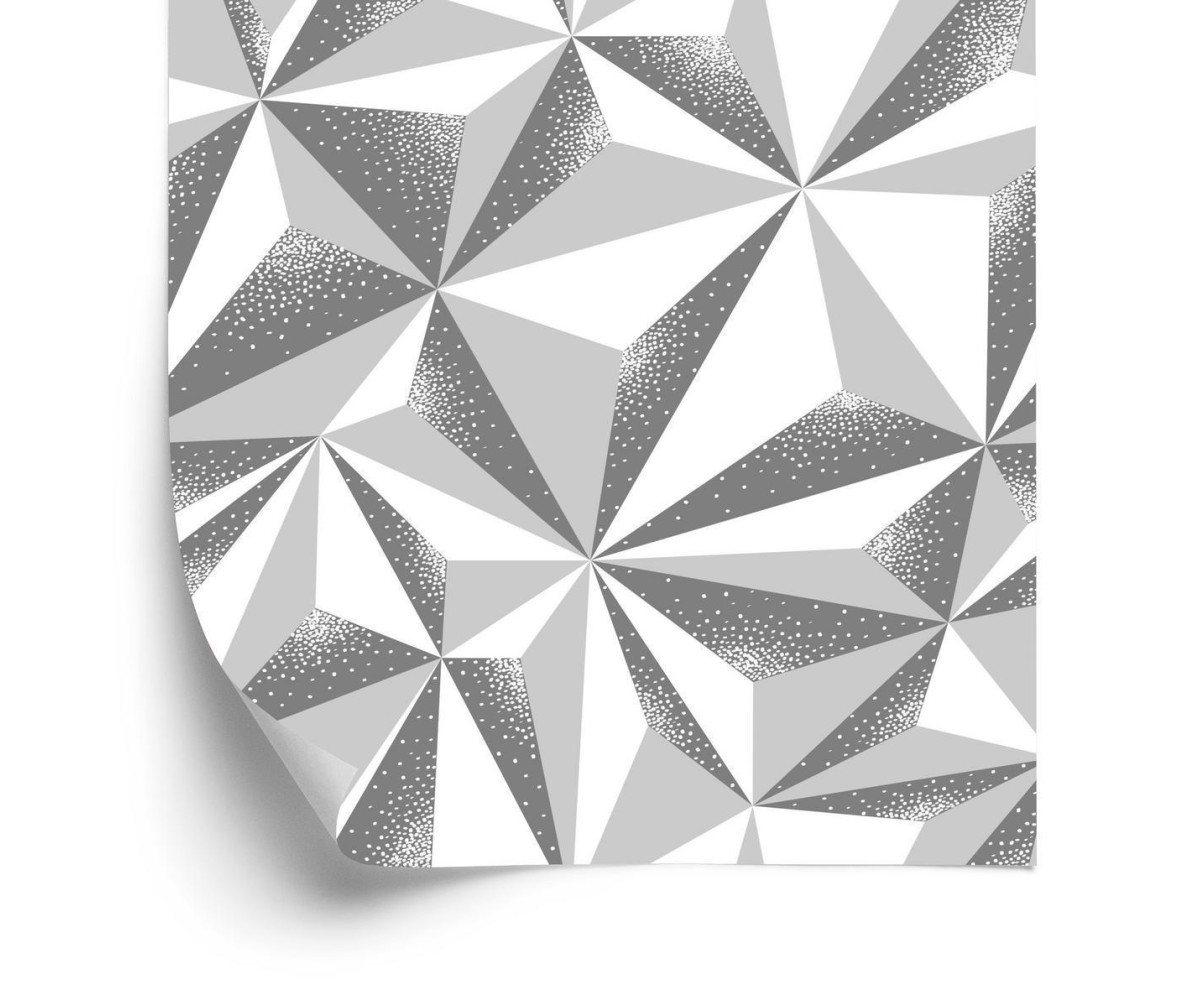 Tapete Geometrisch - 3D-Effekt