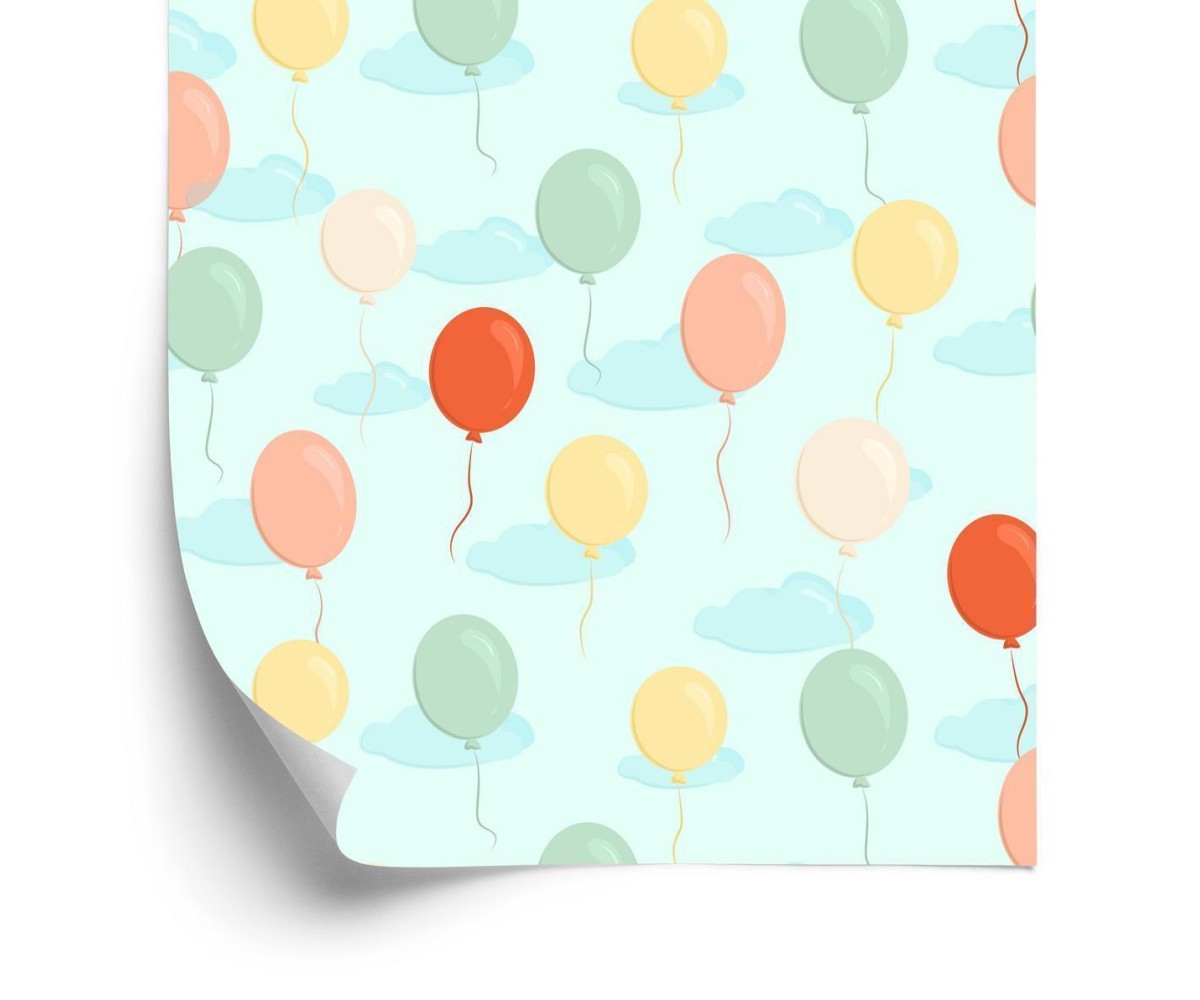 Tapete Bunte Kleine Luftballons