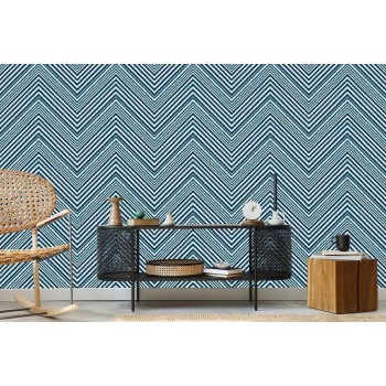 Tapete Geometrisch - Retro-Zickzacke