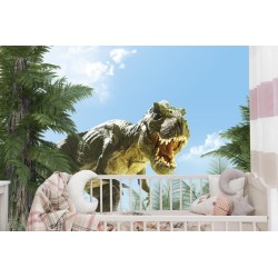 Fototapete Großer T-Rex-Dinosaurier Und Die Palme