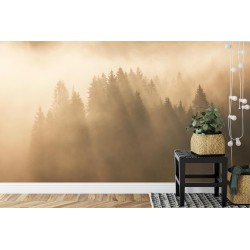 Fototapete Nebliger Wald