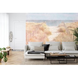 Fototapete Lass Uns Zum Beach Faded Vintage Gehen