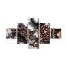 Mehrteiliges Bild Zutaten Für Die Kaffeezubereitung