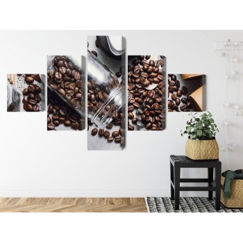 Mehrteiliges Bild Zutaten Für Die Kaffeezubereitung