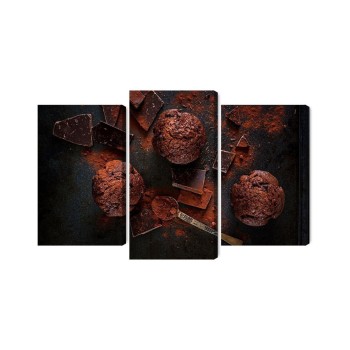 Mehrteiliges Bild Schokoladenmuffins