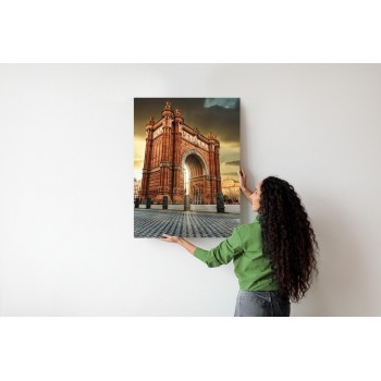 Poster Berühmtes Gebäude Arc De Triomphe In Barcelona