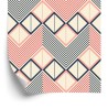 Tapete Geometrische Muster Im Retro-Stil