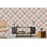 Tapete Geometrische Muster Im Retro-Stil