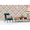 Tapete Geometrische Muster Im Retro-Stil