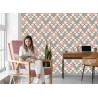 Tapete Geometrische Muster Im Retro-Stil