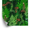 Tapete Waldfarn Mit Blumen