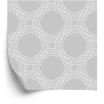 Tapete Geometrische Abstraktion In Grautönen