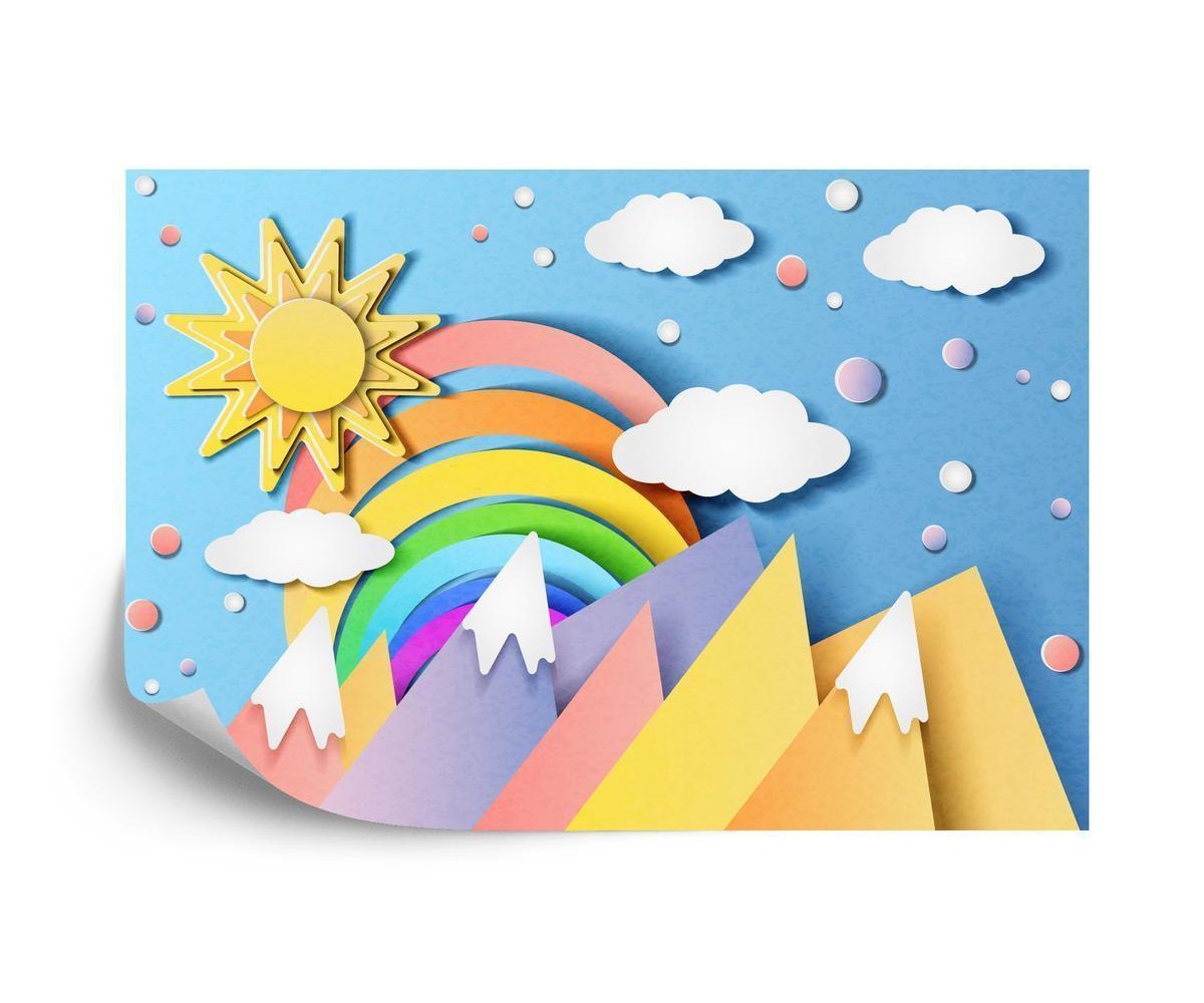 Fototapete Für Kinder - Bunte Landschaft