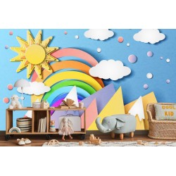 Fototapete Für Kinder - Bunte Landschaft