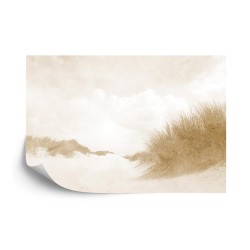 Fototapete Sandige Tage Verblaßten Weinlese Im Sepia