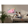 Leinwandbild Flamingo Und Blumen