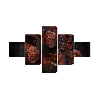 Mehrteiliges Bild Schokoladenmuffins