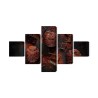 Mehrteiliges Bild Schokoladenmuffins