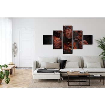 Mehrteiliges Bild Schokoladenmuffins