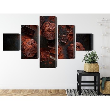 Mehrteiliges Bild Schokoladenmuffins