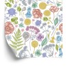 Tapete Feldblumen Mit Farn