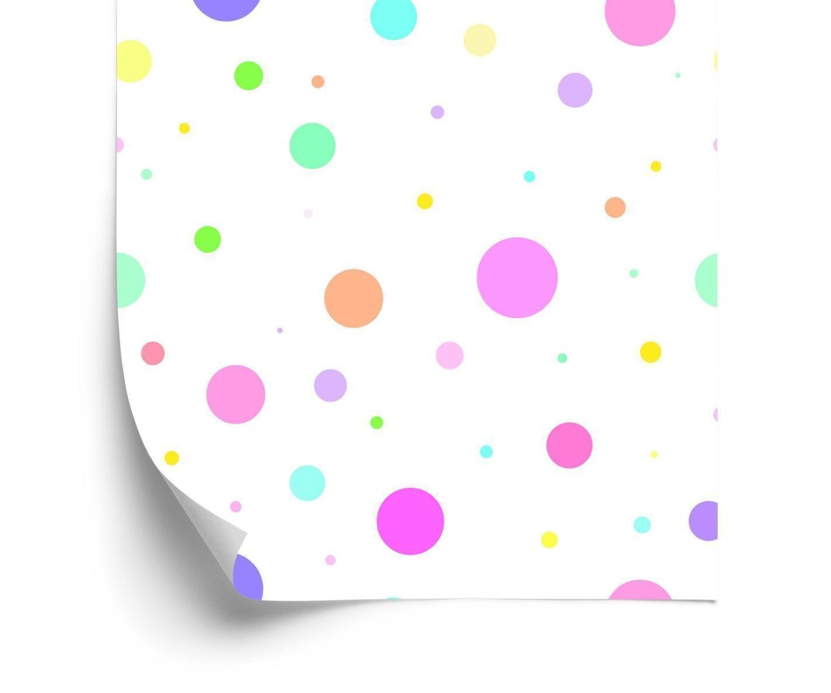 Tapete Tupfen In Pastell-Farben