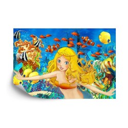 Fototapete Sirene Und Fische