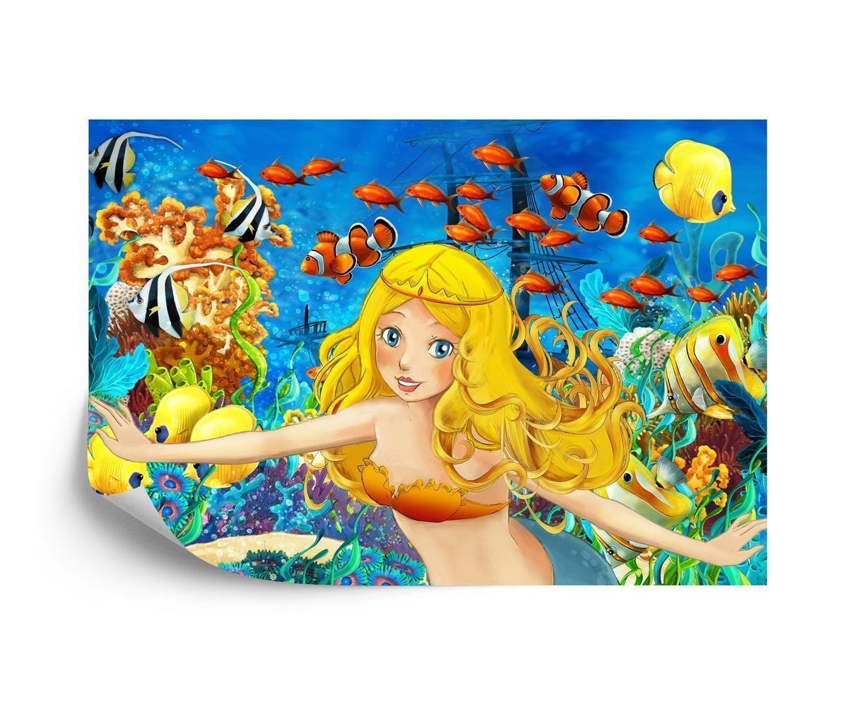 Fototapete Sirene Und Fische