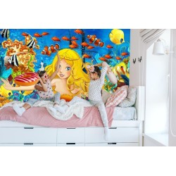Fototapete Sirene Und Fische