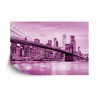 Fototapete Brooklyn Bridge Nyc In Rosa