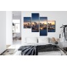 Mehrteiliges Bild New York City-Panorama Bei Sonnenaufgang
