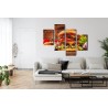 Mehrteiliges Bild Hausgemachter Hamburger