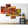 Mehrteiliges Bild Hausgemachter Hamburger