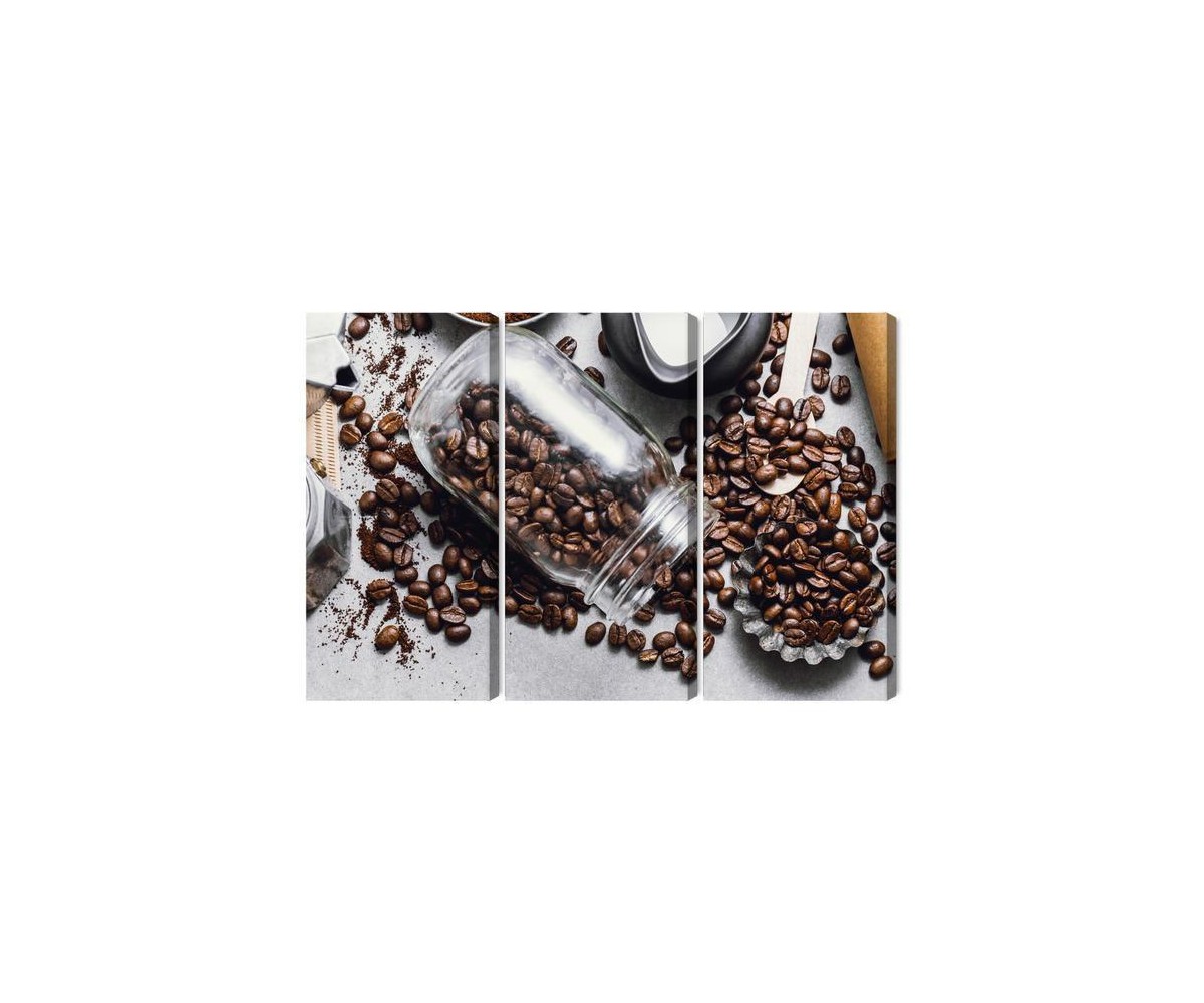 Mehrteiliges Bild Zutaten Für Die Kaffeezubereitung