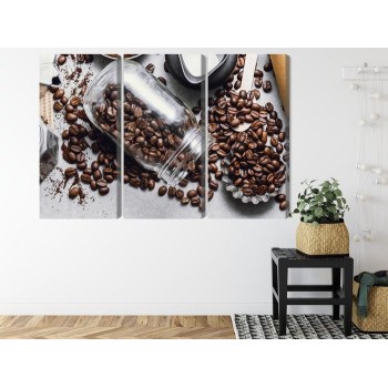 Mehrteiliges Bild Zutaten Für Die Kaffeezubereitung