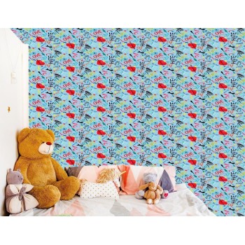 Tapete Bunte Muster Mit Wasserfarben Gemalt