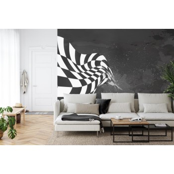 Fototapete Rennflagge