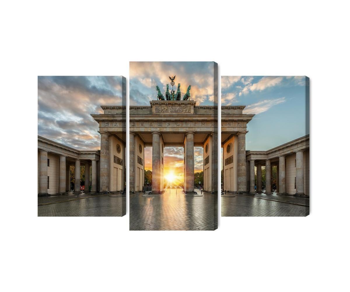 Mehrteiliges Bild Brandenburger Tor In Berlin